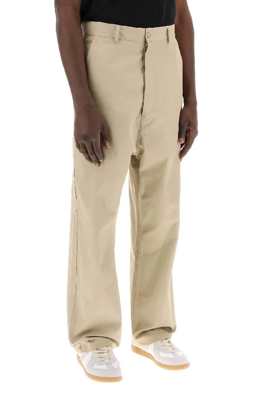 Heavy-duty ripstop pants for extreme hiking durability -loose straight leg pants with a