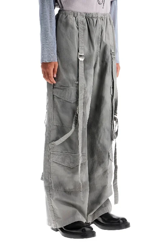 Tailored slim pants for polished business looks -dyed effect cargo pants