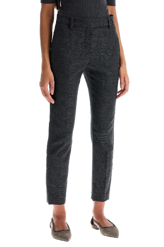 Comfortable stretch pants for casual daily wear -woolen cigarette pants for women