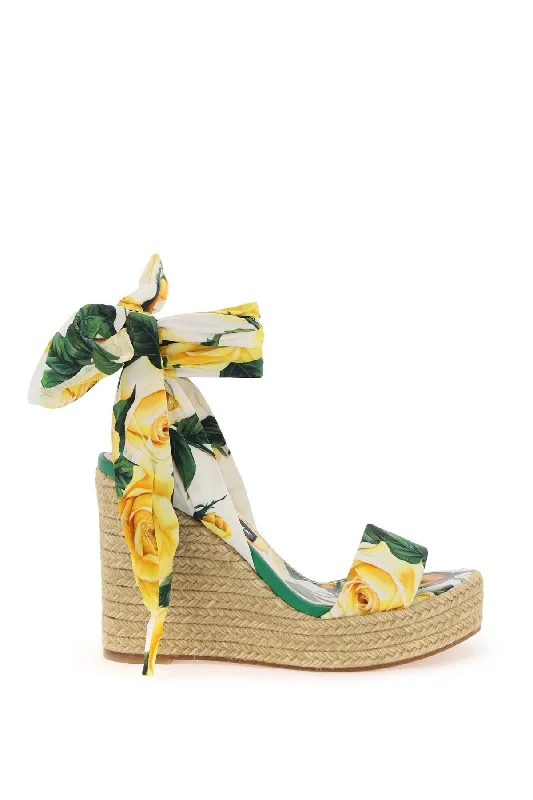 Casual sandals for women with flat soles and adjustable straps for easy wear-Dolce & gabbana lolita wedge sandals