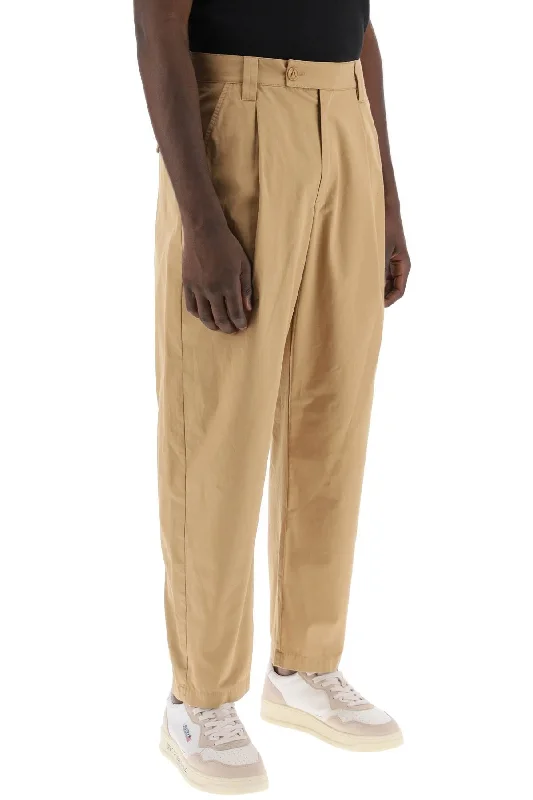 Athletic track pants for running training days -renato loose pants with pleats