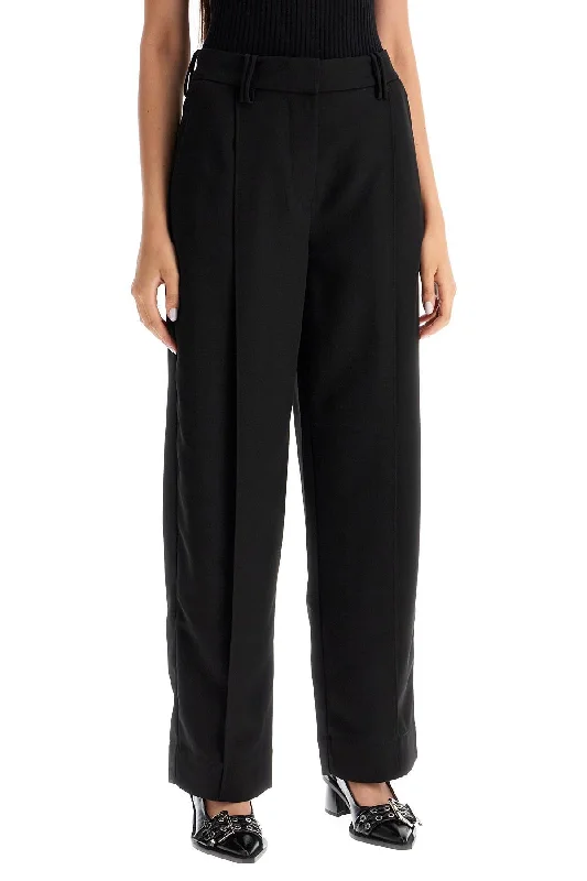 Stylish flare pants for retro party looks -lightweight pants with pleats