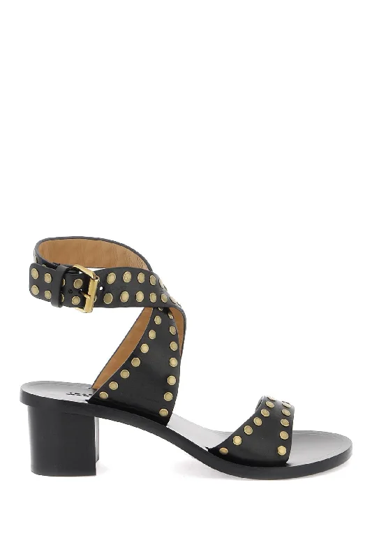 Trendy sandals for men with suede straps and minimalistic design for everyday wear-Isabel marant studded jillin sandals