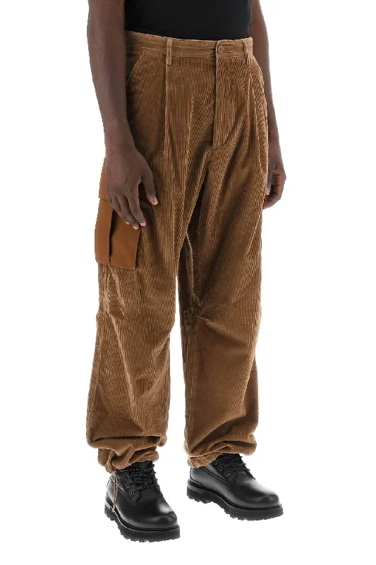 Relaxed cotton pants for breezy casual days -corduroy cargo pants