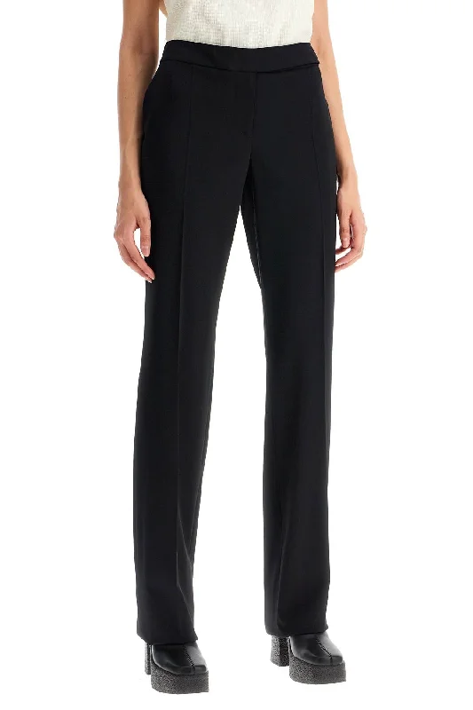 Elegant wide-leg pants for upscale dinner dates -stretch twill pants for men