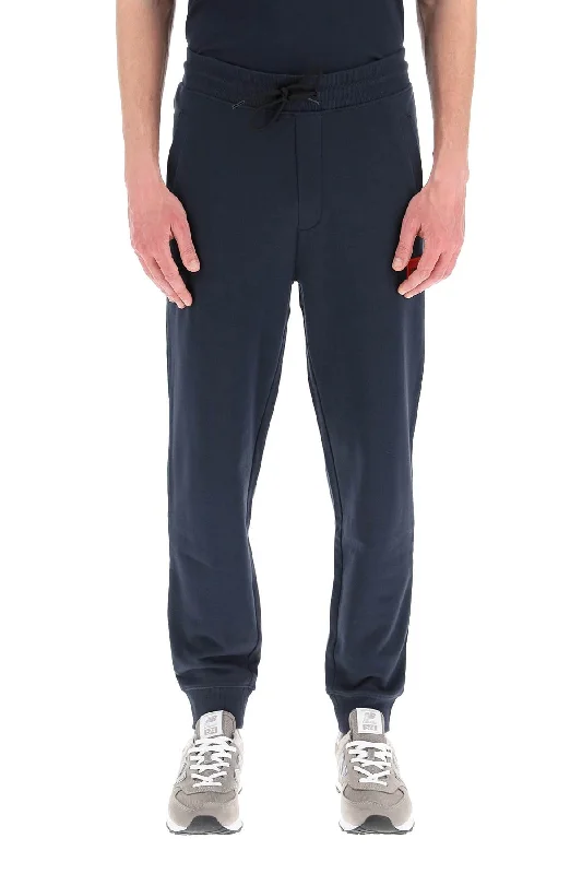 Pleated trousers pants for sophisticated gentleman charm -logo patch sweatpants