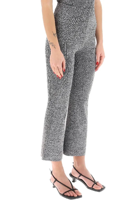 Lightweight linen pants for beach vacation style -stretch knit cropped pants