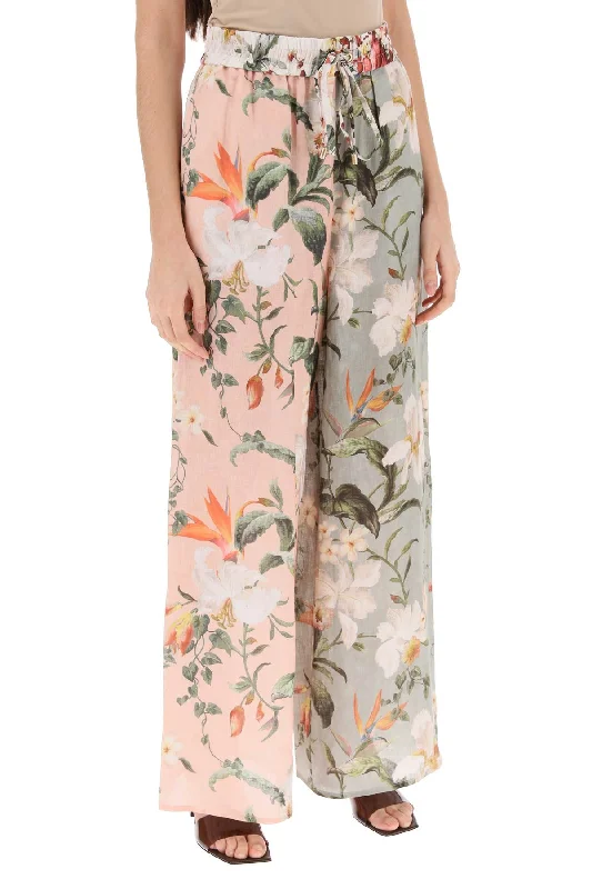 Weather-resistant pants for unpredictable climate needs -lexi floral palazzo pants