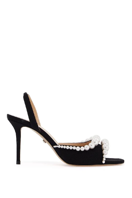 Elegant sandals for evening wear with crystal embellishments and high heels-mermaid sandals