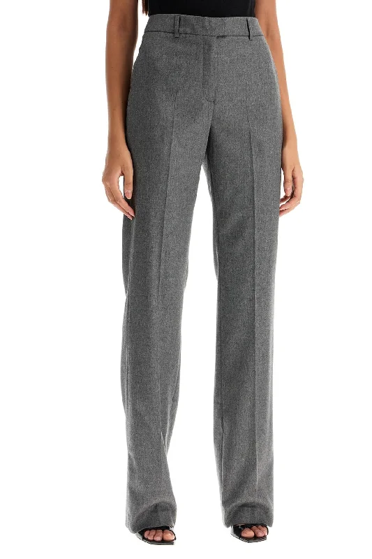 Casual twill pants for easygoing daily outfits -flannel pants by gladys