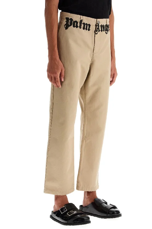 Quick-dry cargo pants for fishing trip practicality -chino pants with logo branding