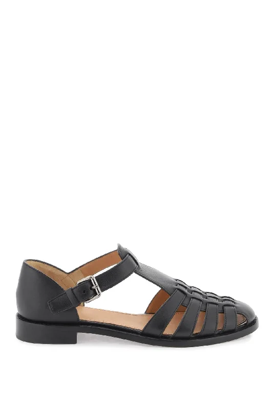 Slip-on sandals for women with adjustable straps and flexible material for comfort-Church's kelsey cage sandals