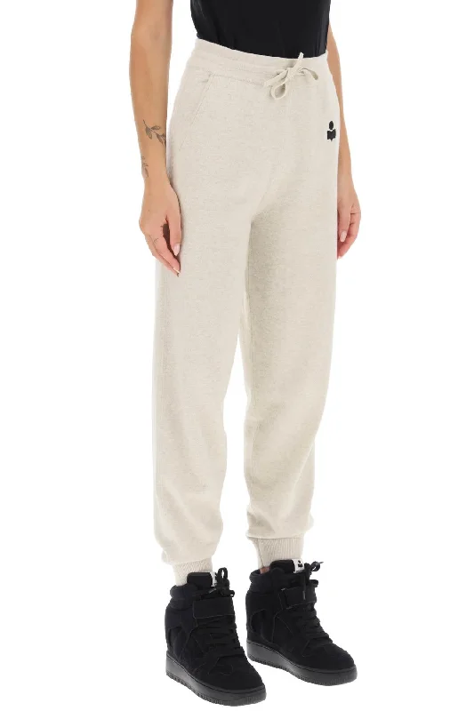 Warm flannel pants for chilly morning lounging -kira knitted jogger pants