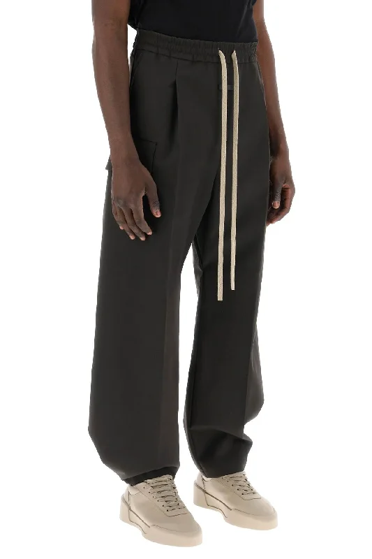 Casual drawstring pants for effortless home relaxation -heavy twill cargo pants in