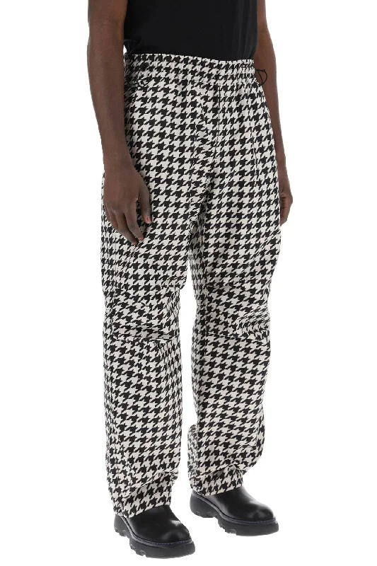 Versatile black pants for any occasion pairing -workwear pants in houndstooth