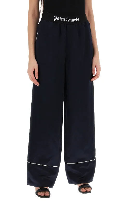 Breathable linen pants for hot summer days -satin pajama pants for