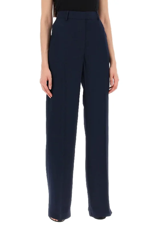 Lightweight cargo pants for summer camping trips -crepe palazzo pants in