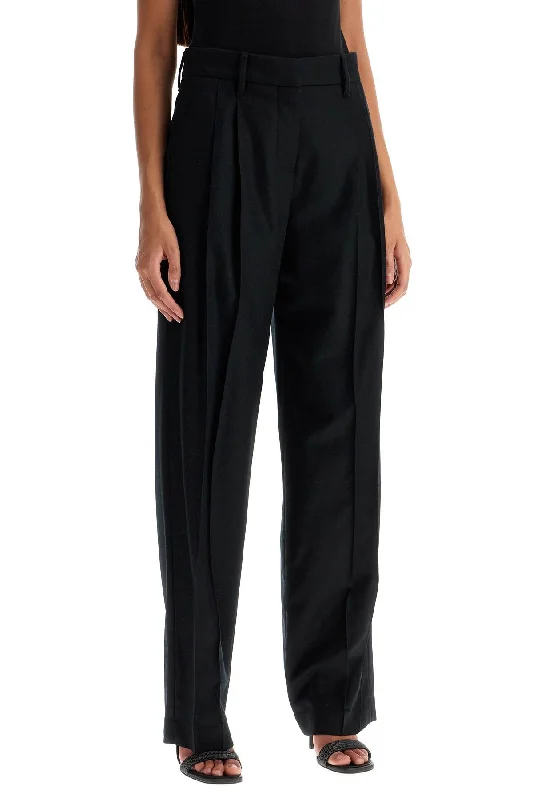 Elegant palazzo pants for formal party outfits -loose straight pants with embell