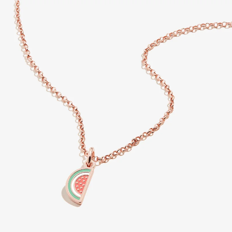 Elegant necklaces and pendants with gold chains for a chic, timeless appearance-Watermelon Charm Necklace