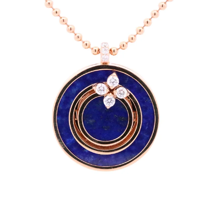 Necklaces and pendants with feather designs for a boho-chic, carefree vibe-ROBERTO COIN 18K LAPIS NECKLACE