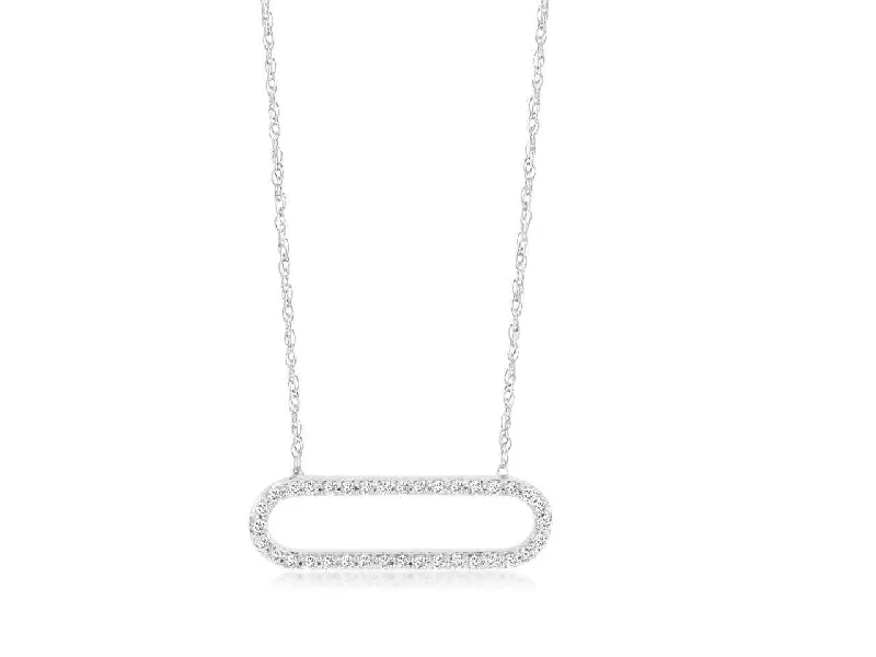 Best necklaces and pendants with sterling silver for an affordable yet stylish choice-14K DIAMOND PAPERCLIP NECKLACE