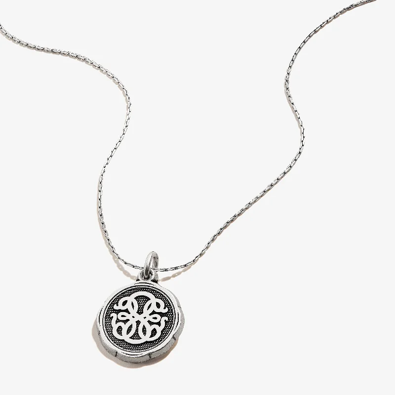 Unique necklaces and pendants with tree of life motifs for nature-inspired elegance-Path of Life® Embossed Charm Necklace