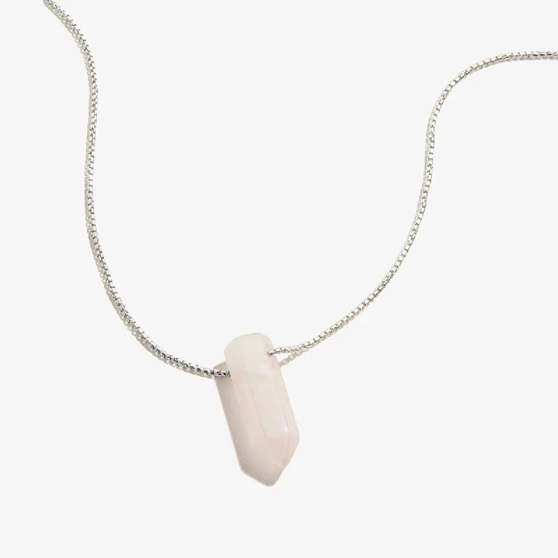 Best necklaces and pendants with floral designs for a feminine and elegant feel-Rose Quartz Gemstone Necklace