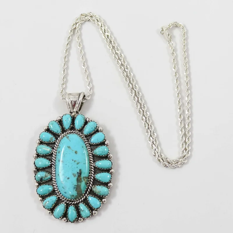 Beautiful necklaces and pendants with natural stones for an earthy, organic vibe-Turquoise Pendant