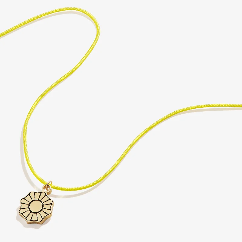 Trendy necklaces and pendants with statement pieces for a bold fashion statement-Sunshine Cord Necklace, 18"