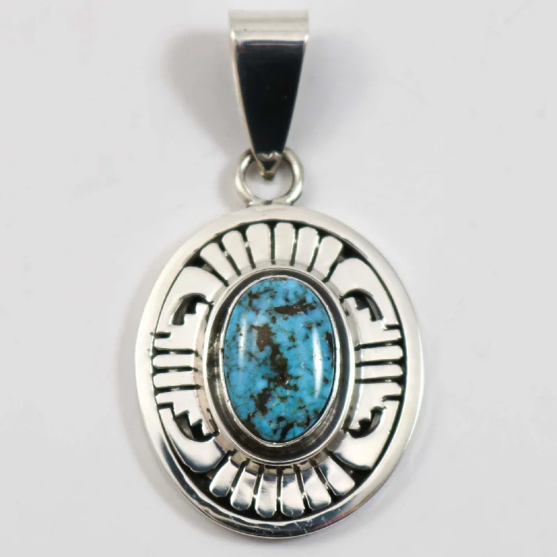 Best necklaces and pendants with sterling silver for an affordable yet stylish choice-Kingman Turquoise Pendant