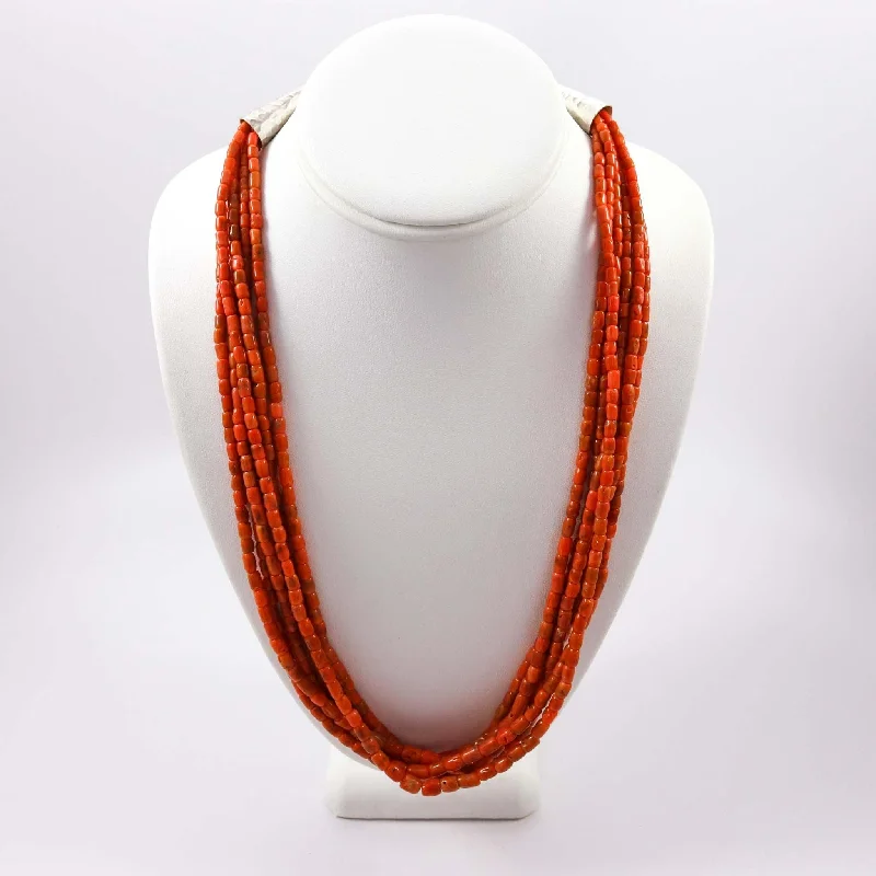 Best necklaces and pendants with infinity hearts for a romantic, eternal symbol-Coral Necklace