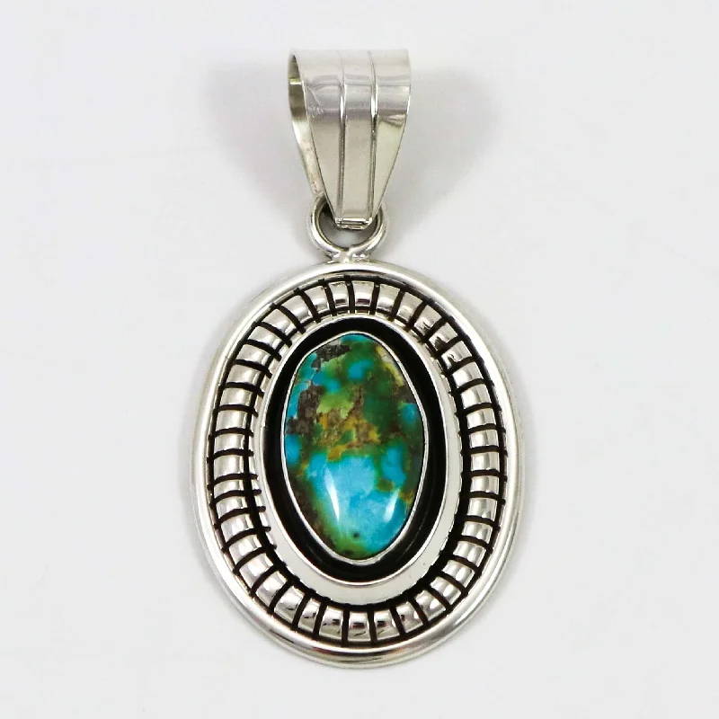 Best necklaces and pendants with art deco elements for a vintage, glamorous design-Kingman Turquoise Pendant