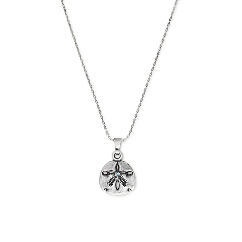 Beautiful necklaces and pendants with butterfly motifs for a whimsical style-Sand Dollar Necklace