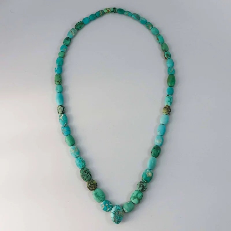 Necklaces and pendants with sun and moon motifs for a celestial-inspired design-Turquoise Bead Necklace