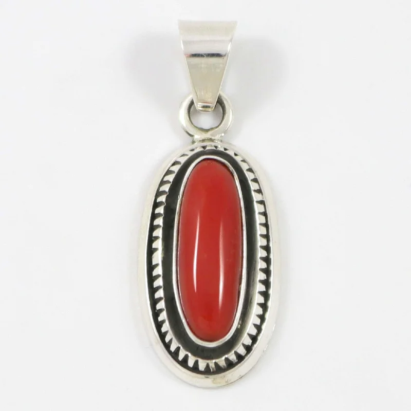 Best necklaces and pendants with butterfly wings for a delicate, graceful style-Coral Pendant