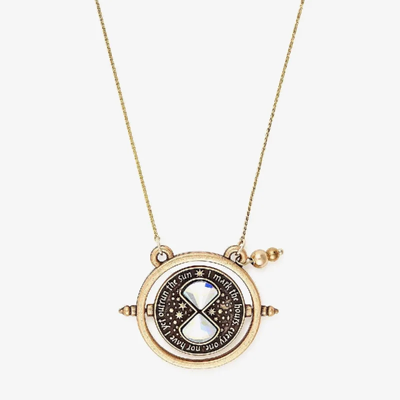 Best necklaces and pendants with layered designs for a chic, stacked look-Harry Potter™ Time Turner Spinner Necklace