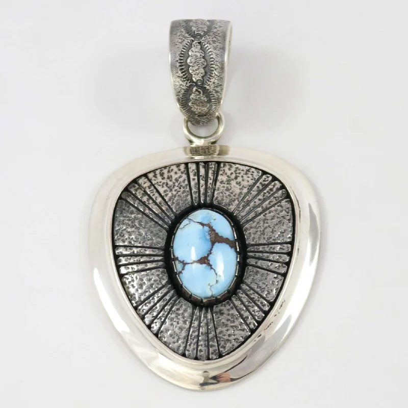 Stunning necklaces and pendants with chakra stones for healing and balance-Golden Hills Turquoise Pendant