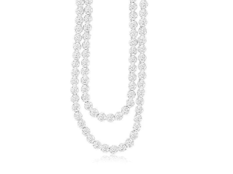 Necklaces and pendants with pearls for a classic and sophisticated touch-14K DIAMOND NECKLACE