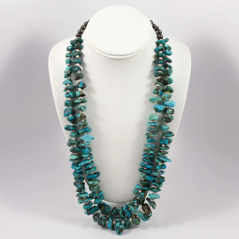 Stylish necklaces and pendants with diamonds for a glamorous and elegant look-1970s Turquoise Necklace