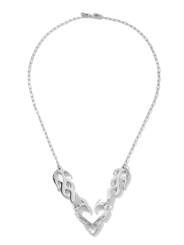 Beautiful necklaces and pendants with diamond halo settings for extra brilliance-The Jocelyn Necklace - Silver