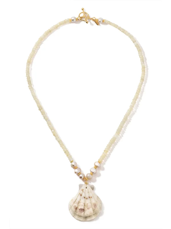 Best necklaces and pendants with layered designs for a chic, stacked look-The Celine Shell Necklace