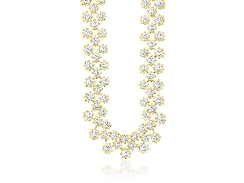 Elegant necklaces and pendants with diamond accents for added sparkle-14K DIAMOND FASHION NECKLACE