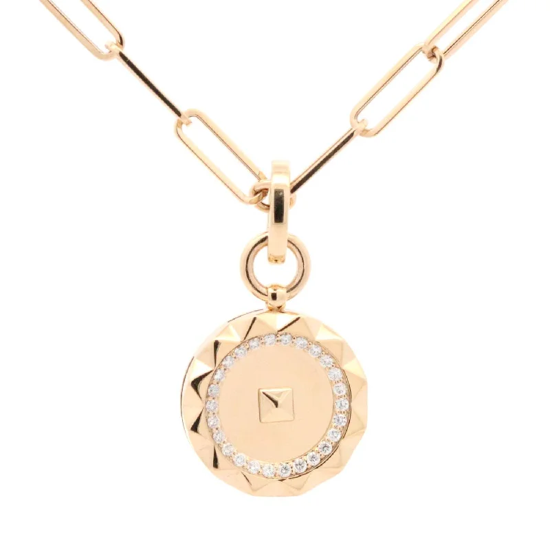 Best necklaces and pendants with cubic zirconia for a budget-friendly dazzling effect-ROBERTO COIN 18k MEDALLION NECKLACE