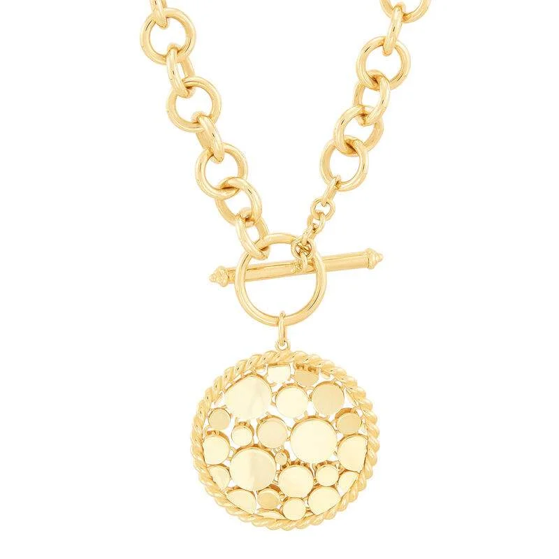 Necklaces and pendants with abstract shapes for a modern, creative appearance-14K GOLD FASHION NECKLACE