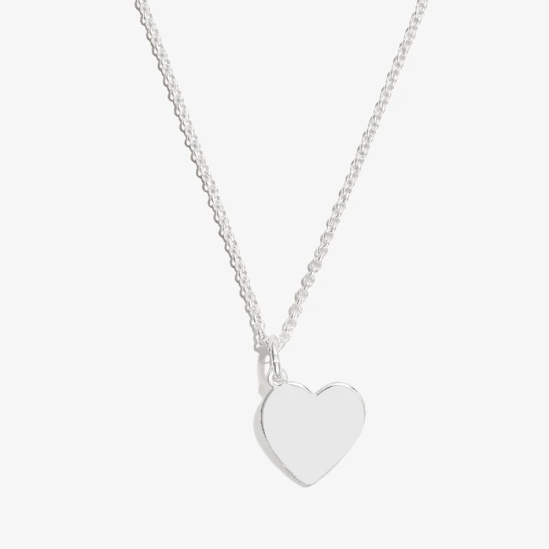 Best necklaces and pendants for everyday wear with minimalist designs-Heart Charm Necklace, 21''