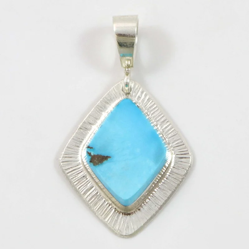 Necklaces and pendants with leaf-shaped designs for an earthy, organic feel-Ithaca Peak Turquoise Pendant