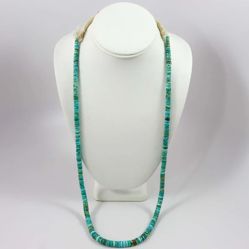 Unique necklaces and pendants with custom birthstone arrangements for personalization-Fox Turquoise Necklace