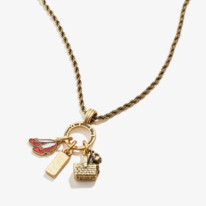 Necklaces and pendants with abstract shapes for a modern, creative appearance-Wizard of Oz™ Dorothy Trio Charm Necklace