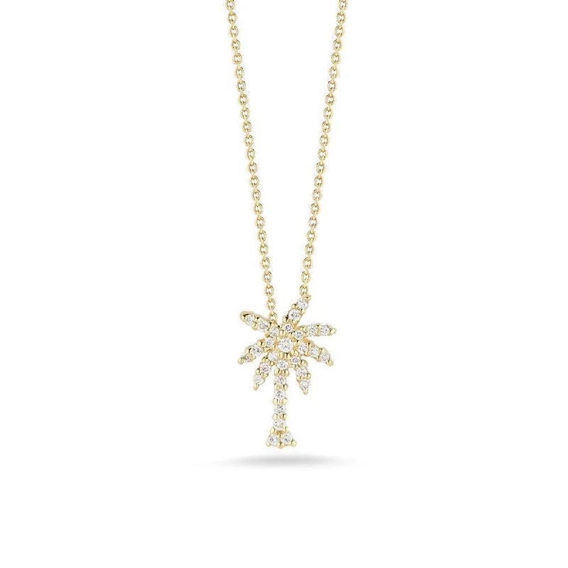 Best necklaces and pendants with statement designs for a fashionable accessory-Roberto Coin Tiny Treasure Small Palm Tree Necklace