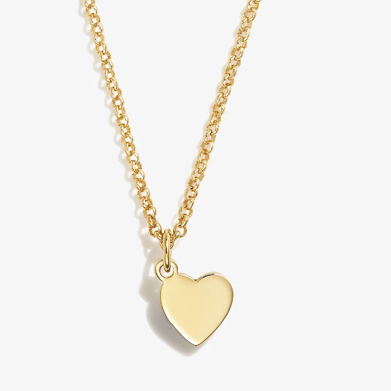 Best necklaces and pendants with vintage coin pendants for a unique accessory-Small Heart Charm Necklace, 19''